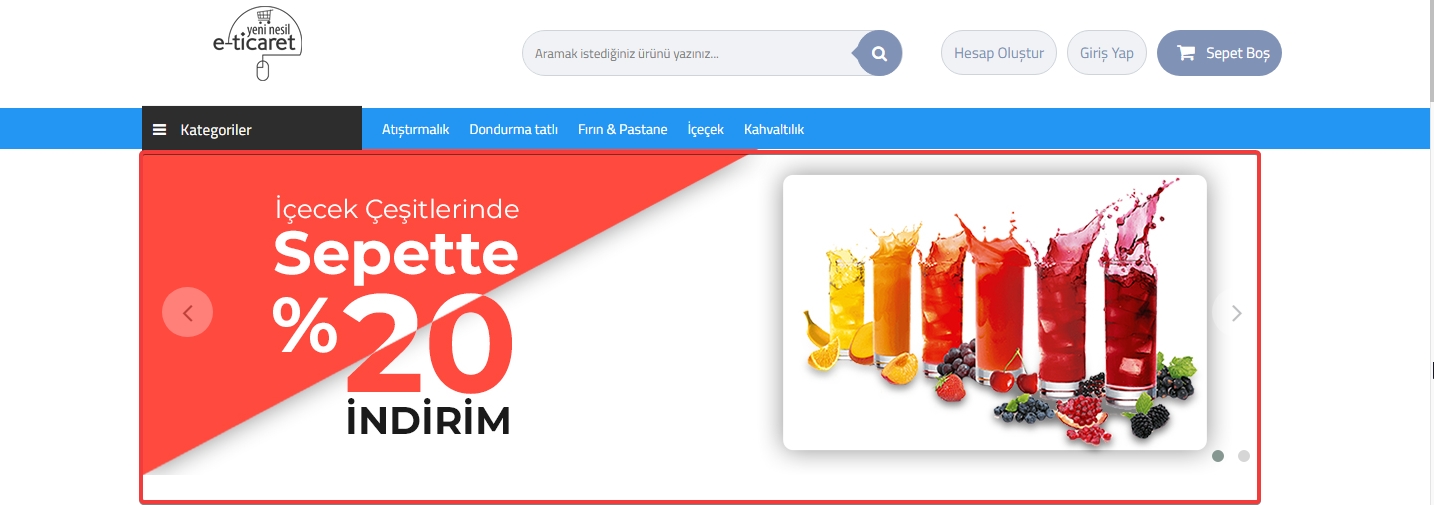 AKINSOFT e-Ticaret Programında Şablon Market-1 Resim Ölçüleri