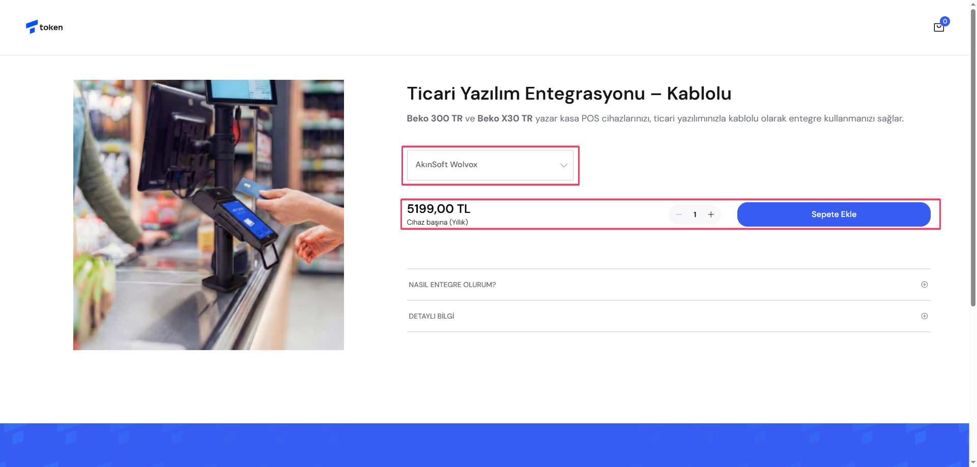 Beko X30TR Token Kablolu Entegrasyonu